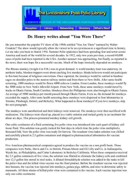 Dr Henry writes about You Were There.pdf
