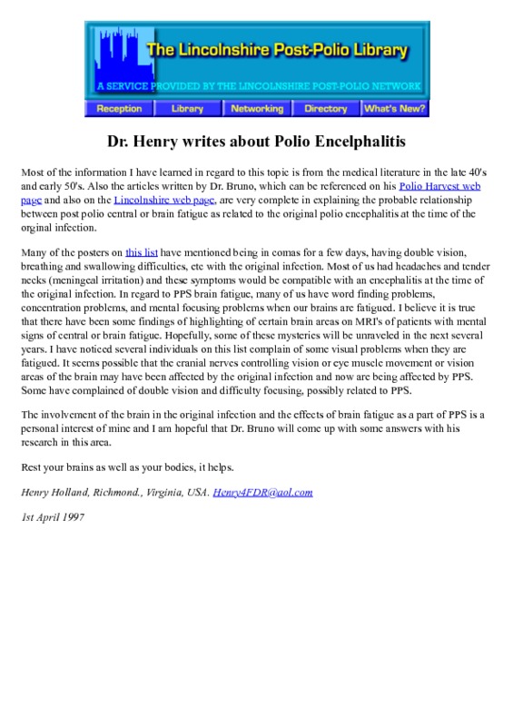 Dr Henry writes about Polio Encelphalitis.pdf