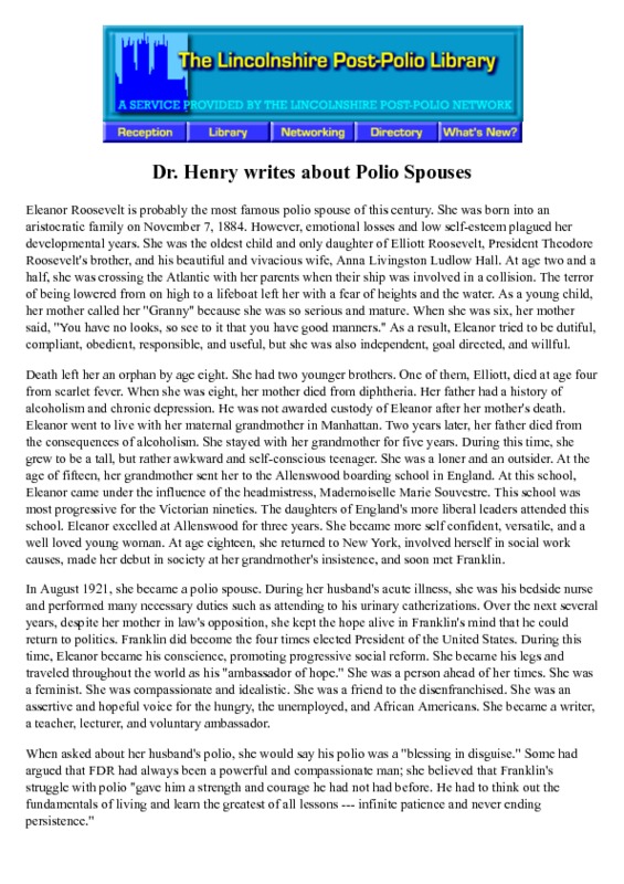 Dr Henry writes about Polio Spouses.pdf