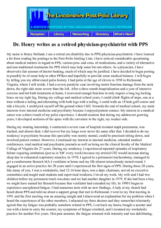 Dr Henry writes as a retired physician-psychiatrist with Post-Polio.pdf