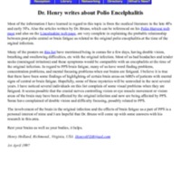 Dr Henry writes about Polio Encelphalitis.pdf