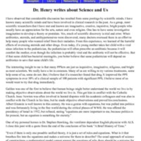 Dr Henry writes about Science and Us.pdf