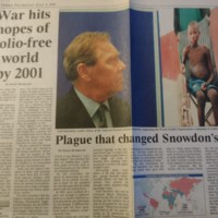 War hits hopes of polio-free world by 2001. Plague that changed Snowdon's life.jpg