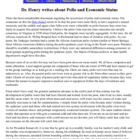 Dr Henry writes about Polio and Economic Status.pdf