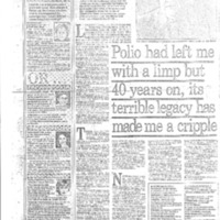 Polio had left me with a limp but 40 years on, its terrible legacy has made me a cripple.pdf