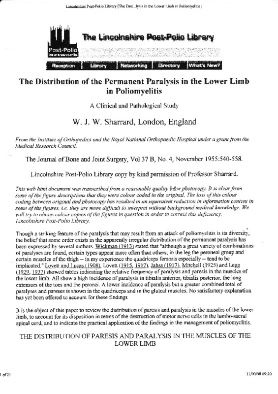 The Distribution of the Permanent Paralysis in the Lower Limb in Poliomyelitis.pdf