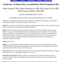 Endurance Training Effect on Individuals With Postpoliomyelitis.pdf